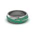 1.4Ct Emerald Eternity Wedding Ring - Merritt No. 21 image 3