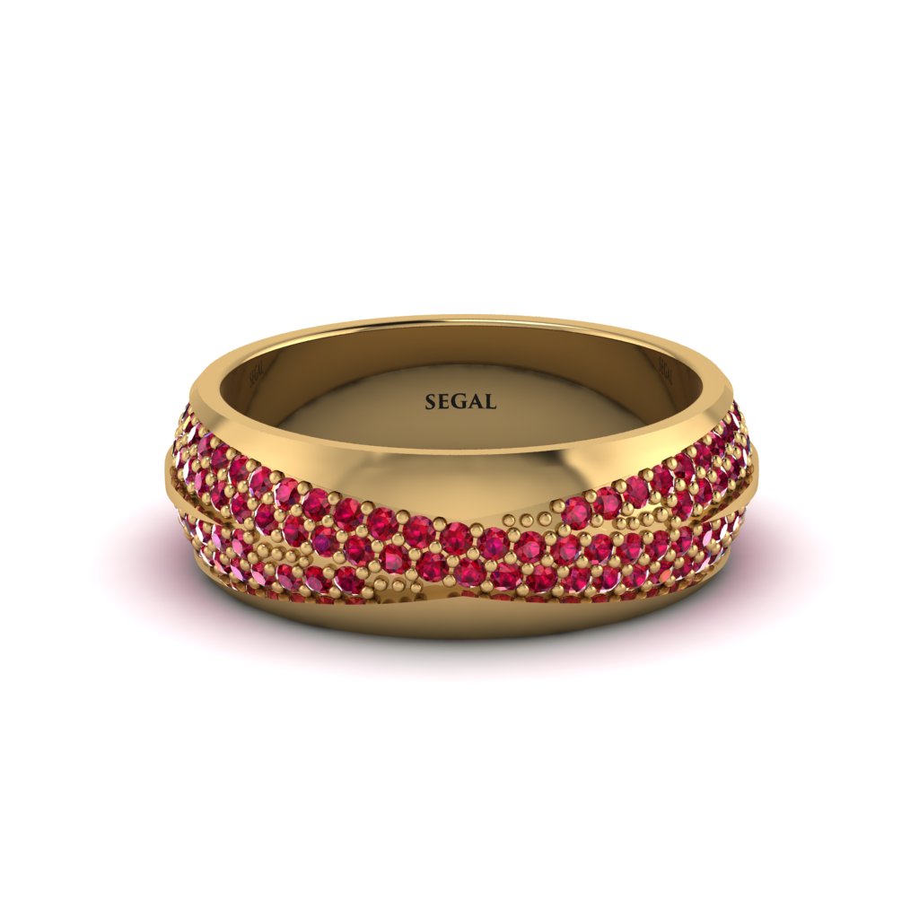 1.4Ct Ruby Eternity Wedding Ring - Merritt No. 55