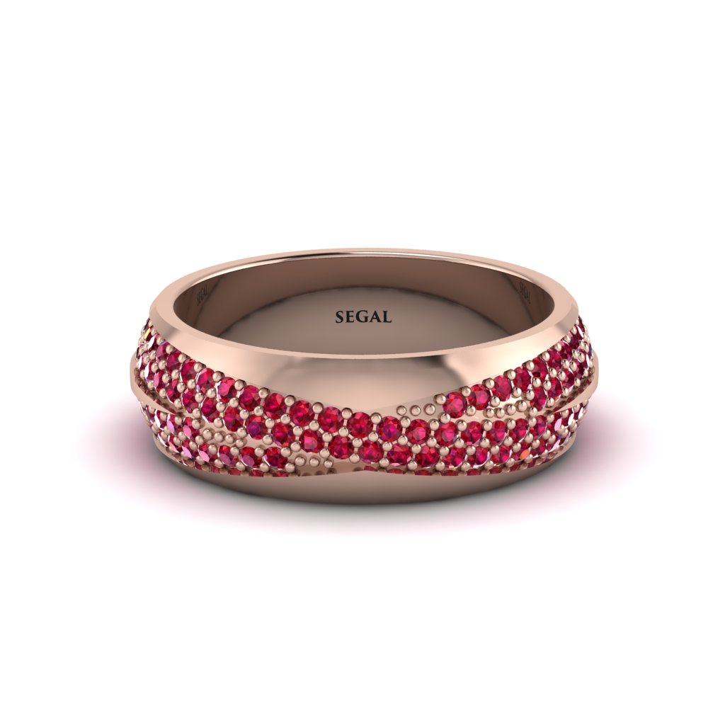 1.4Ct Ruby Eternity Wedding Ring - Merritt No. 56