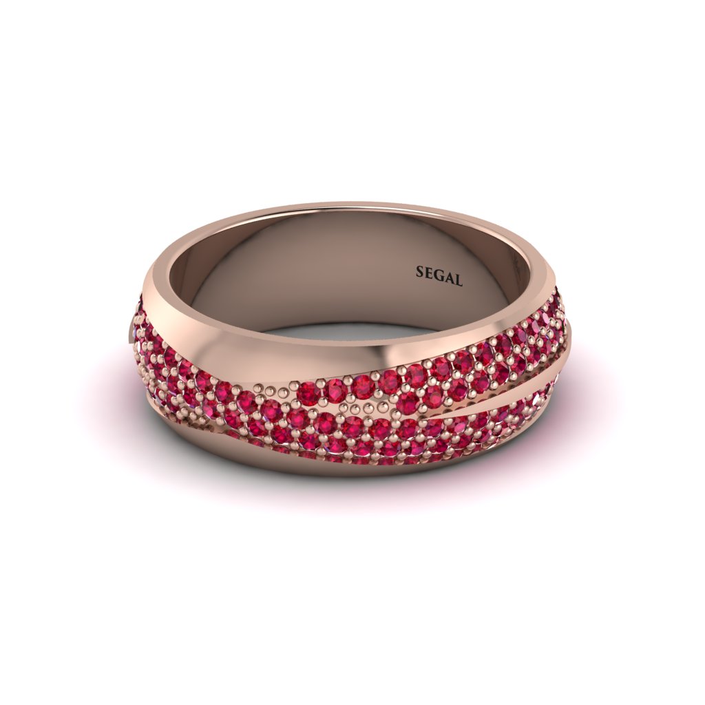 1.4Ct Ruby Eternity Wedding Ring - Merritt No. 56