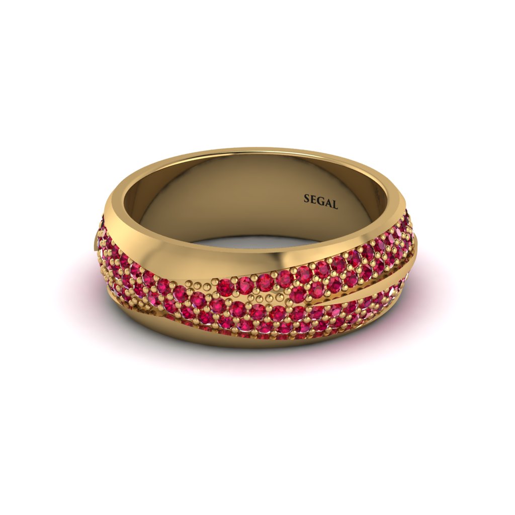 1.4Ct Ruby Eternity Wedding Ring - Merritt No. 55