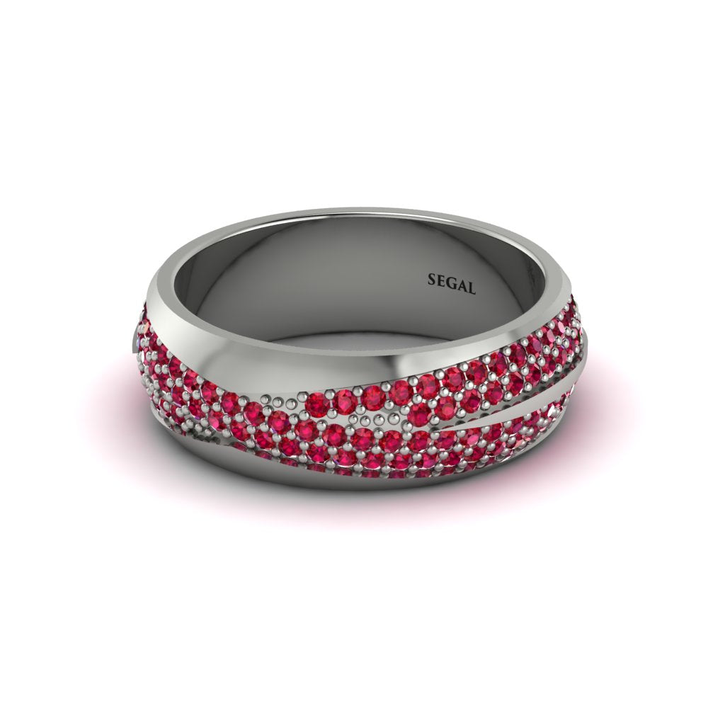 1.4Ct Ruby Eternity Wedding Ring - Merritt No. 57