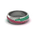 1.4Ct Ruby & Emerald Eternity Wedding Ring - Merritt No. 27