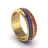 1.4Ct Sapphire & Ruby Eternity Wedding Ring - Merritt No. 58