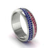 1.4Ct Sapphire & Ruby Eternity Wedding Ring - Merritt No. 60