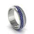 1.4Ct Sapphire & Diamond Eternity Wedding Ring - Merritt No. 15 image 1