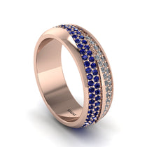 1.4Ct Sapphire & Diamond Eternity Wedding Ring (4)