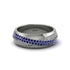 1.4Ct Sapphire & Diamond Eternity Wedding Ring - Merritt No. 15