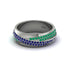 1.4Ct Sapphire & Emerald Eternity Wedding Ring - Merritt No. 30 image 3