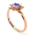 Lotus Flower Solitaire Tanzanite Ring - Lotus no. 202