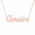 Gold Name Necklace – Amaira | 14K Solid Gold
