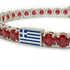 Ruby Tennis Bracelet with Greece Flag no. 12 image 4