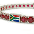 Ruby Tennis Bracelet with South Africa Flag no. 12 image 4