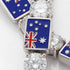 Diamond Tennis Bracelet with Australia Flag no. 3
