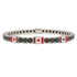 Black Diamond Tennis Bracelet with Canada Flag no. 9