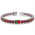 Ruby Tennis Bracelet with Portugal Flag no. 12