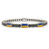 Black Diamond Tennis Bracelet with Ukraine Flag no. 9 image 1