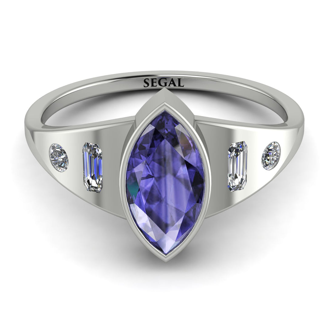 Marquise Bezel Tanzanite Ring - Juliana No. 203