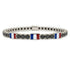 Black Diamond Tennis Bracelet with France Flag no. 9