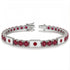 Ruby Tennis Bracelet with Japan Flag no. 12 image 2