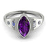 Marquise Bezel Amethyst Ring - Juliana No. 303