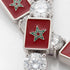 Diamond Tennis Bracelet with Morocco Flag no. 3