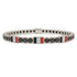 Black Diamond Tennis Bracelet with Belgium Flag no. 9 image 1