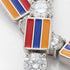 Diamond Tennis Bracelet with Armenia Flag no. 3