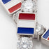 Diamond Tennis Bracelet with France Flag no. 3 image 3