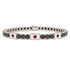 Black Diamond Tennis Bracelet with Japan Flag no. 9 image 2