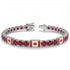 Ruby Tennis Bracelet with Canada Flag no. 12