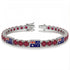 Ruby Tennis Bracelet with Australia Flag no. 12 image 2
