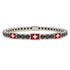 Black Diamond Tennis Bracelet with Switzerland Flag no. 9