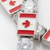 Diamond Tennis Bracelet with Canada Flag no. 3 image 3