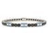 Black Diamond Tennis Bracelet with Argentina Flag no. 9 image 1