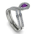 Amethyst Pear Shape Stacking Bridal Set - Emilia No. 303 image 4