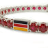 Ruby Tennis Bracelet with Germany Flag no. 12 image 4