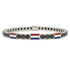 Black Diamond Tennis Bracelet with Netherlands Flag no. 9