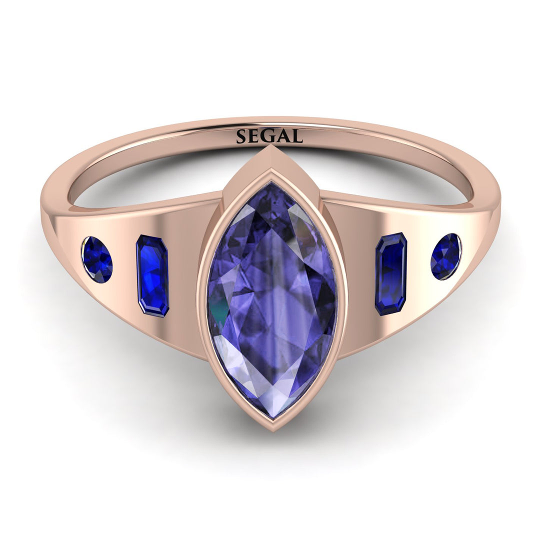 Marquise Bezel Tanzanite Ring - Juliana No. 214