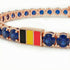 Sapphire Tennis Bracelet with Belgium Flag no. 14