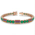 Emerald Tennis Bracelet with Armenia Flag no. 5