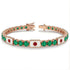 Emerald Tennis Bracelet with Japan Flag no. 5 image 2