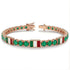Emerald Tennis Bracelet with Mexico Flag no. 5