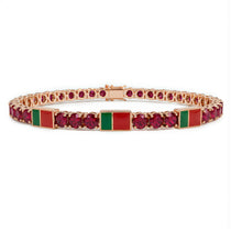 Ruby Tennis Bracelet with Portugal Flag no. 11 image 1