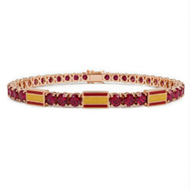 Ruby Tennis Bracelet with Spain Flag no. 11 image 1