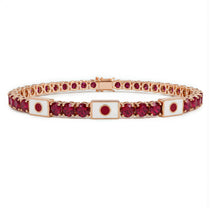 Ruby Tennis Bracelet with Japan Flag no. 11 image 1