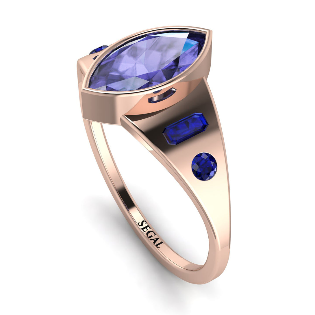Marquise Bezel Tanzanite Ring - Juliana No. 214