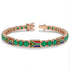 Emerald Tennis Bracelet with South Africa Flag no. 5