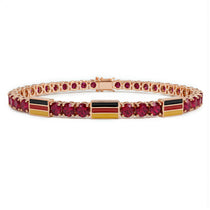 Ruby Tennis Bracelet with Germany Flag no. 11 image 1