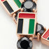 Black Diamond Tennis Bracelet with United Arab Emirates Flag no. 8 image 4
